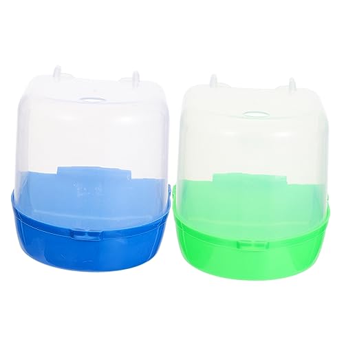 VICASKY 2Stücke Vogelbadewanne für Käfige Hängende Badewürfel aus Hochwertigem Kunststoff Transparentes Design für Papageien und Kleine Vögel zur Beobachtung Beim Baden VICASKY 2Stücke Vogelbadewanne für Käfige Hängende Badewürfel aus Hochwertigem Kunststoff Transparentes Design für Papageien und Kleine Vögel zur Beobachtung Beim Baden von VICASKY