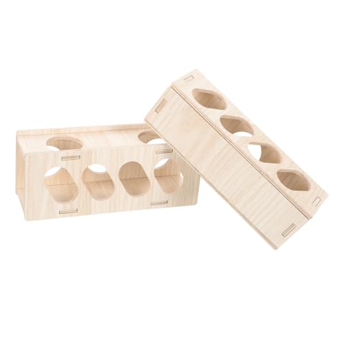 VICASKY 2stücke Holz Tunnel Für Kleintiere Hamster Meerschweinchen Versteckspielzeug Robust Und Praktisch Für Spiel Und Bewegung VICASKY 2stücke Holz Tunnel Für Kleintiere Hamster Meerschweinchen Versteckspielzeug Robust Und Praktisch Für Spiel Und Bewegung von VICASKY