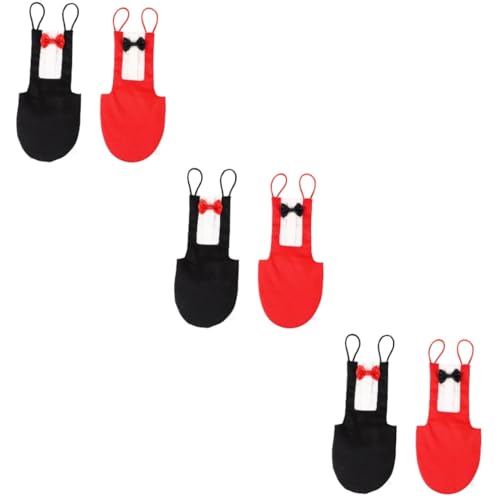 VICASKY 2er Set Mini Papageien Windel – Waschbare Fluganzüge Für Sittiche - Nymphensittiche - Mini Aras Und Wellensittiche – Perfekt Für Haustier Hochzeiten Weihnachten Und Partys Größe L von VICASKY