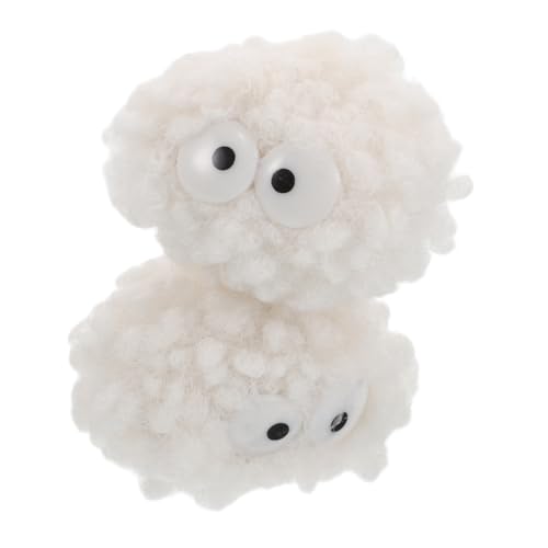 VICASKY 2pcs Cat Bugs Toys Mit Glockenkätzchenspielzeug Für Innenkatzen Flauschige Katzenbälle Zur Unterhaltung Weiche Plüschkatze Für Haustiere Necken Interaktive Katzenspielzeug von VICASKY