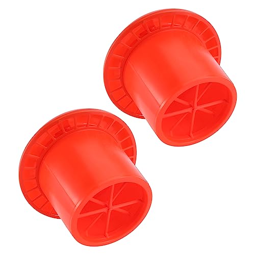 VICASKY 2stücke Kükenfuttereimer Haushaltsgeeignet Aus Kunststoff Für Geflügel Und Wachteln Mit Großem Volumen Orange von VICASKY