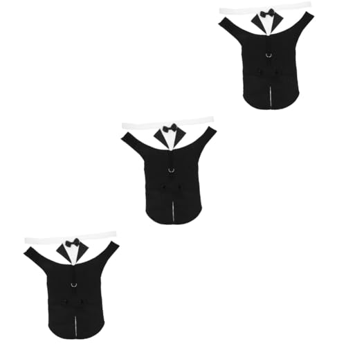 VICASKY 3 Sätze Formeller Hundetuxedo XL für Mittlere Hunde mit Hemd Fliege und Dreieckstuch Schwarzes Teiliges Party Outfit für Hochzeit Geburtstag Festliche Anlässe und Fotoshootings VICASKY 3 Sätze Formeller Hundetuxedo XL für Mittlere Hunde mit Hemd Fliege und Dreieckstuch Schwarzes Teiliges Party Outfit für Hochzeit Geburtstag Festliche Anlässe und Fotoshootings von VICASKY