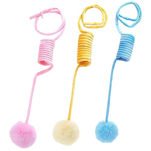VICASKY 3 Stück Katzen mit Saugnapf Plüsch Ball für Katzen Interaktives zur Selbstunterhaltung Bunte Frühlingsbälle für Drinnen Katzenfreundlich und Langlebig VICASKY 3 Stück Katzen mit Saugnapf Plüsch Ball für Katzen Interaktives zur Selbstunterhaltung Bunte Frühlingsbälle für Drinnen Katzenfreundlich und Langlebig von VICASKY