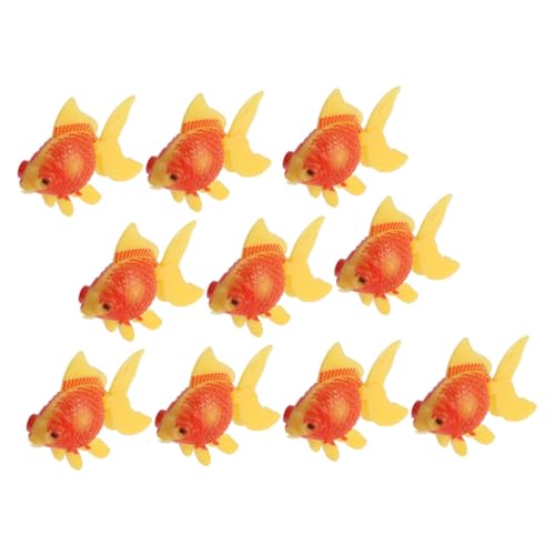 VICASKY 3 Stück Künstliche Aquarium Ornamente Naturnahe Karpfen Fischdekoration Langlebig Natürlicher Look Farblich Assortiert für Aquariengestaltung von VICASKY