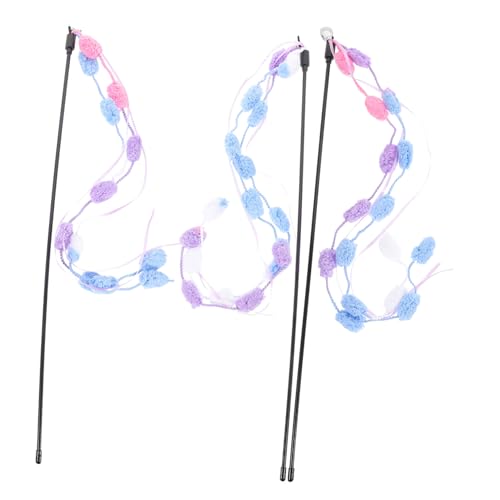 VICASKY 3 Stück Teiliges Bunte Katzenangel Interaktives Katzenspielzeug für Wohnungskatzen Lustiger Kitten Teaser Stab Bewegung und Aktivität Geeignet für Indoor Katzen VICASKY 3 Stück Teiliges Bunte Katzenangel Interaktives Katzenspielzeug für Wohnungskatzen Lustiger Kitten Teaser Stab Bewegung und Aktivität Geeignet für Indoor Katzen von VICASKY