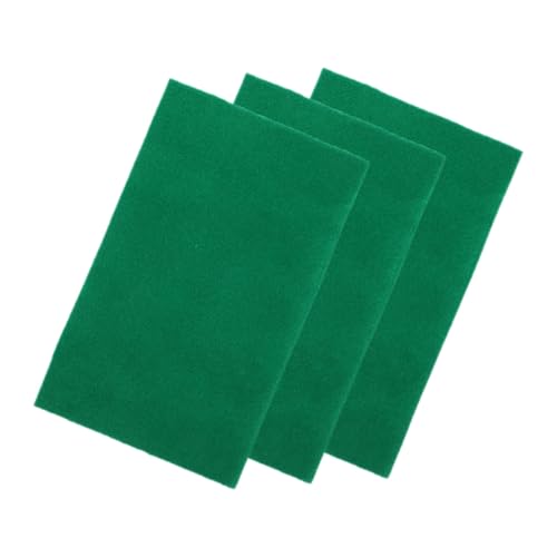 VICASKY 3 Stück Teiliges Reptilien Polyester Matte Atmungsaktive Terrarium Einlage Zuschneidbar Strapazierfähiger Bodengrund für Echsen Schildkröten und Insekten Grün von VICASKY
