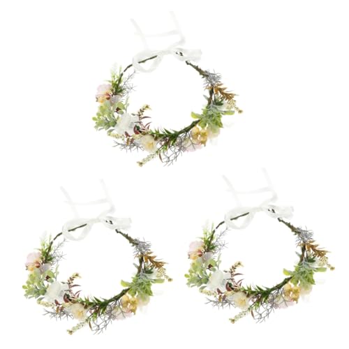 VICASKY 3 Stück Verstellbares Hundehalsband mit Blumenkranz Dekorativer Blumenwreath für Welpen Verstellbares Haustier Hochzeitsaccessoire Multifunktionale Floralkrone für Fotoshootings VICASKY 3 Stück Verstellbares Hundehalsband mit Blumenkranz Dekorativer Blumenwreath für Welpen Verstellbares Haustier Hochzeitsaccessoire Multifunktionale Floralkrone für Fotoshootings von VICASKY