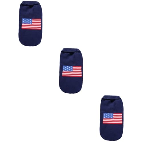 VICASKY 3 Stück Winterwarmer Hundepullover mit Amerikanischer Flagge Weihnachtliches Haustierkostüm Weicher Bequemer Pullover für Kleine und Mittlere Hunde für und Festliche Anlässe VICASKY 3 Stück Winterwarmer Hundepullover mit Amerikanischer Flagge Weihnachtliches Haustierkostüm Weicher Bequemer Pullover für Kleine und Mittlere Hunde für und Festliche Anlässe von VICASKY