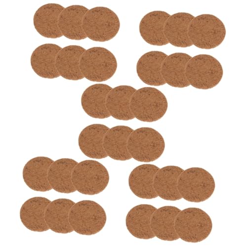 VICASKY 30 Stck. Teiliges Kokosfaser Vogel Nistpad Atmungsaktive Tauben Nistunterlage Kratzfestes Warmhaltendes Nestpolster für Vogeleier Umweltfreundlich Natürliche Kokosmatte von VICASKY
