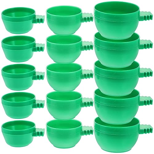 VICASKY 36Stücke Teiliges Vogelfutterset Futter und Wassernäpfe für Papageien Wellensittiche Nymphensittiche Robust Installieren Geeignet für Verschiedene Käfige von VICASKY