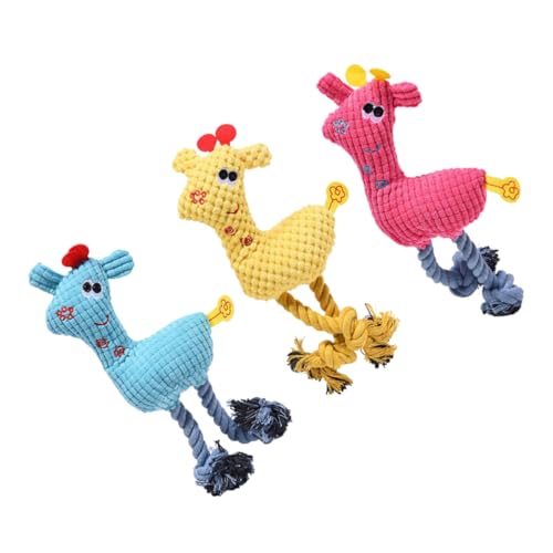 VICASKY 3Stücke Quietschendes Plüschspielzeug für Cartoon Kauspielzeug für Zahnpflege und Spielspaß Rosig Orange Gelb VICASKY 3Stücke Quietschendes Plüschspielzeug für Cartoon Kauspielzeug für Zahnpflege und Spielspaß Rosig Orange Gelb von VICASKY