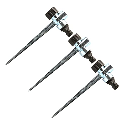 VICASKY 3Stücke Rasensprinkler Erdspieß Bewässerung Sprinkler Spike Für Gartensprinkler Stabiler Einsatz Für Effektive Rasenbewässerung Langlebige Sprinklerpfähle von VICASKY