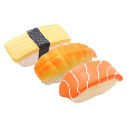 VICASKY 3Stücke Teiliges Kauspielzeug Für Interaktive Sushi Form Und Tragbar Für Zahnreinigung Und Spielspaß Für Hunderassen von VICASKY