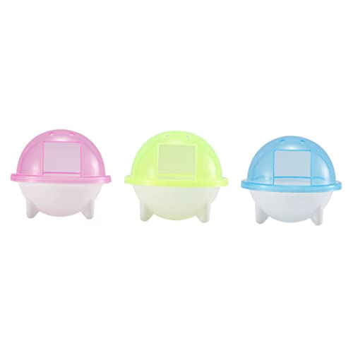 VICASKY 3Stücke Transparentes Hamster Badezimmer Sandbad Container für Zwerghamster und Kleintiere Umweltfreundliches Material zu Reinigen für Stressabbau und Fellpflege VICASKY 3Stücke Transparentes Hamster Badezimmer Sandbad Container für Zwerghamster und Kleintiere Umweltfreundliches Material zu Reinigen für Stressabbau und Fellpflege von VICASKY