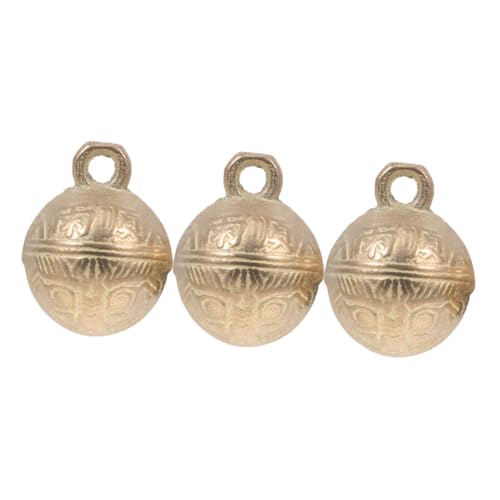 VICASKY 3pcs Retro Jingle Bells Hundekragen Mini Kupferglocken DIY Glocken Anhänger Wind Chimes Dekorative Kupferglocken Für Haustierzubehör von VICASKY