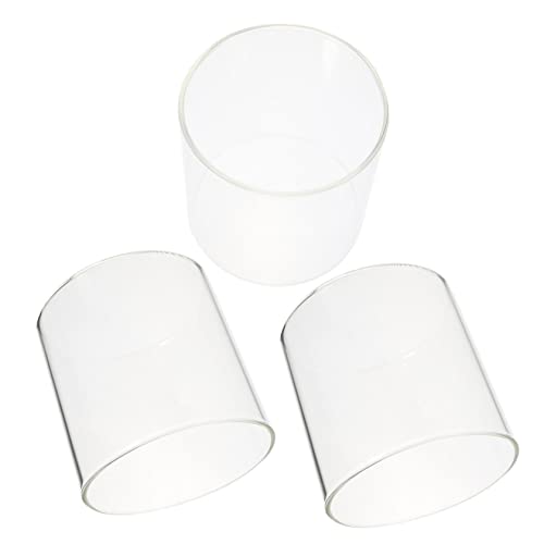 VICASKY 3stücke Glasvase Für Hydrokultur Klares Glas Blumenvase Transparent Glas Zylinder Als Fischbecken Multifunktional Für Blumenarrangements Und Dekor von VICASKY