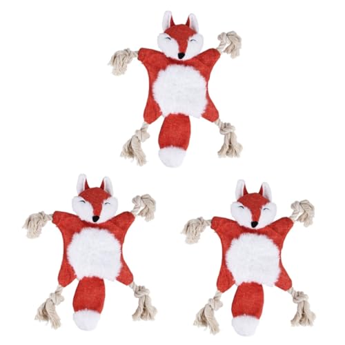 VICASKY 3stücke Kuschelweiches Hundespielzeug Aus Plüsch Mit Quietscher Interaktives Kauspielzeug Für Hunde Zur Zahnpflege Langeweile Fuchs-Design Farbe Zufällig VICASKY 3stücke Kuschelweiches Hundespielzeug Aus Plüsch Mit Quietscher Interaktives Kauspielzeug Für Hunde Zur Zahnpflege Langeweile Fuchs-Design Farbe Zufällig von VICASKY