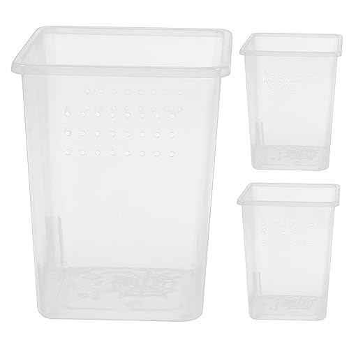 VICASKY 3stücke Reptilien Zuchtbox Transparentes Terrarium Für Spinnen Eidechsen Und Kleine Haustiere Robust Wetterbeständig Für Beobachtung Und Pflege Von Reptilien Und Lurchen von VICASKY