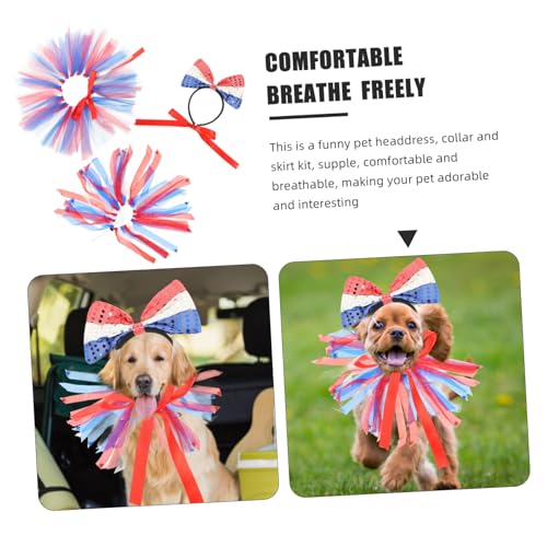 VICASKY 4 Sätze Unverwechselbares Unabhängigkeitstag Hundekostüm Leichtes Flexibles Haustier Stirnband für Party und Einfach Anzuziehen Komfortabel für Kleine Hunde und Katzen VICASKY 4 Sätze Unverwechselbares Unabhängigkeitstag Hundekostüm Leichtes Flexibles Haustier Stirnband für Party und Einfach Anzuziehen Komfortabel für Kleine Hunde und Katzen von VICASKY