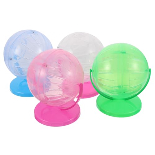 VICASKY 4 Stück Hamster Laufräder Leise Rollende Fitnessbälle für Kleintiere Wie Hamster Rennmäuse Zwerghamster und Chinchillas Hygienisches und Pflegeleichtes VICASKY 4 Stück Hamster Laufräder Leise Rollende Fitnessbälle für Kleintiere Wie Hamster Rennmäuse Zwerghamster und Chinchillas Hygienisches und Pflegeleichtes von VICASKY