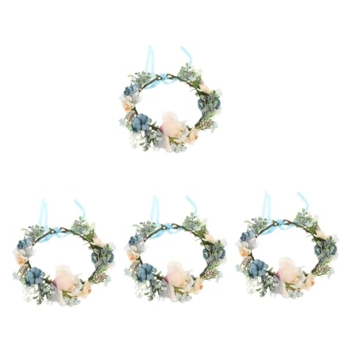 VICASKY 4 Stück Hundeblumenhalsband Hochzeitsfeier Künstlicher Blumenkranz Leichtes Komfortables Haustierzubehör für Hunde und Katzen Design für Foto Requisiten und Festliche Anlässe VICASKY 4 Stück Hundeblumenhalsband Hochzeitsfeier Künstlicher Blumenkranz Leichtes Komfortables Haustierzubehör für Hunde und Katzen Design für Foto Requisiten und Festliche Anlässe von VICASKY