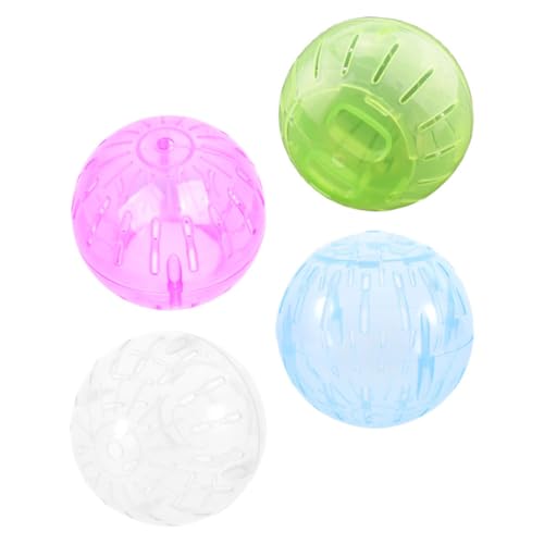 VICASKY 4 Stück Teiliges Hamster Laufkugel Leise Exercise Ball für Kleine Kleintiere Hamster Kugel mit Geräuscharmer Technik Fördert Fitness und Aktives für Zwerghamster Chinchillas VICASKY 4 Stück Teiliges Hamster Laufkugel Leise Exercise Ball für Kleine Kleintiere Hamster Kugel mit Geräuscharmer Technik Fördert Fitness und Aktives für Zwerghamster Chinchillas von VICASKY