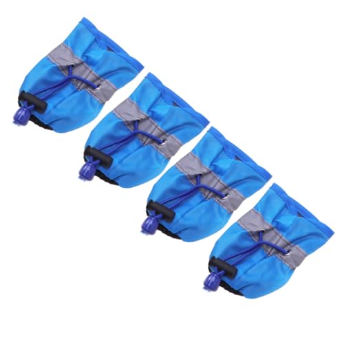 VICASKY 4 Stück Teiliges Hunderegen und Schneeschuhe mit Rutschfester Sohle wasserdichte Outdoor Schutzschuhe für Kleine Hunde und Welpen Leicht Langlebig und Bequem von VICASKY