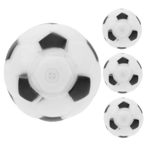VICASKY 4 Stück Teiliges Hundespielzeug Fußball aus Robustem Gummi Quietschend und Sicher für Kauspielspaß Vielseitig für Apportieren und Training Farbenfroh und Leicht zu Reinigen von VICASKY