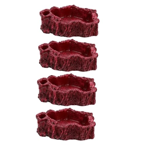 VICASKY 4 Stück Teiliges Resin Reptilien Futter und Wassernapf Terrarien Wasserschale für Schildkröten und Eidechsen Leicht zu Reinigen Langlebig und Praktisch für Reptilienhaltung VICASKY 4 Stück Teiliges Resin Reptilien Futter und Wassernapf Terrarien Wasserschale für Schildkröten und Eidechsen Leicht zu Reinigen Langlebig und Praktisch für Reptilienhaltung von VICASKY