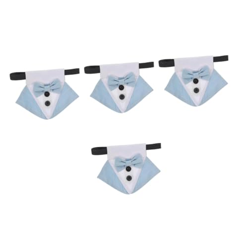 VICASKY 4 Stück Verstellbares Hundehalsband für Mittelgroße Hunde Blaue Hundebandana mit Schleife Modisches Dreieckstuch Bequemes Polyester für Partys und Fotosessions VICASKY 4 Stück Verstellbares Hundehalsband für Mittelgroße Hunde Blaue Hundebandana mit Schleife Modisches Dreieckstuch Bequemes Polyester für Partys und Fotosessions von VICASKY