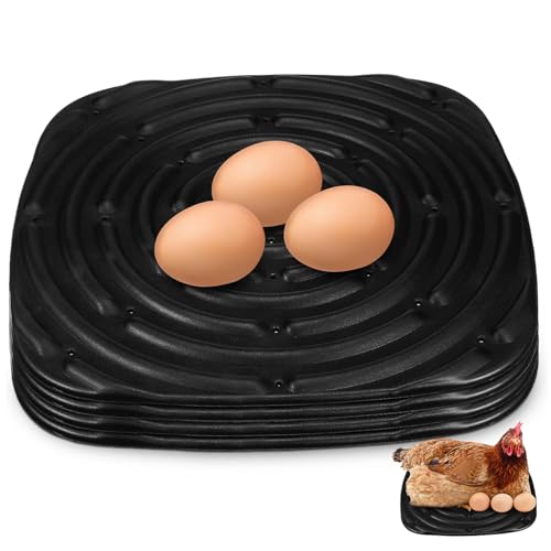 VICASKY 4 Stück Waschbare Hühner Nesting Pads Weiche Zuschneidbare Hühnerstall Einstreu Matten Komfortable Legepads aus Hochwertigem Langlebige Hühner Nestkissen für Legenester von VICASKY