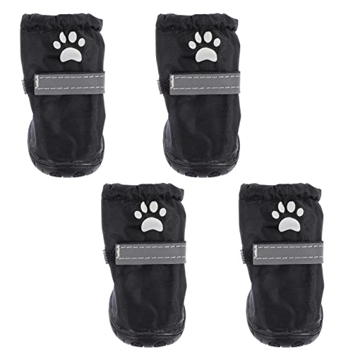 VICASKY 4 Stück wasserdichte Hundeschuhe rutschfeste Regenschuhe für Kleine und Mittelgroße Hunde Atmungsaktiv und Reflektierend Pfotenschutz für VICASKY 4 Stück wasserdichte Hundeschuhe rutschfeste Regenschuhe für Kleine und Mittelgroße Hunde Atmungsaktiv und Reflektierend Pfotenschutz für von VICASKY