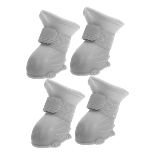 VICASKY 4 Stück wasserdichte Hundestiefel, rutschfeste Welpenschuhe Für Im Freien, Leichte Regenstiefel Für Haustiere, Schützende Hundeschuhe Für Regnerische Tage von VICASKY