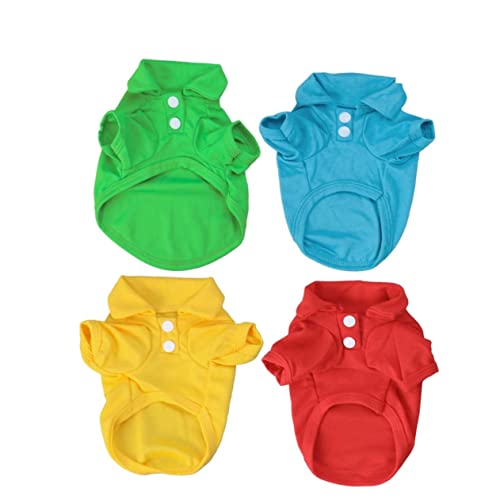 VICASKY 4 Stücke Teiliges Haustier T Shirt für Kleine Hunde Atmungsaktive und XL für Sommer und Bequemlichkeit VICASKY 4 Stücke Teiliges Haustier T Shirt für Kleine Hunde Atmungsaktive und XL für Sommer und Bequemlichkeit von VICASKY