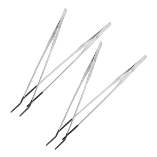VICASKY 4 Stücke Tweezers für Aquarien Gerade und Gebogene Zangen für Terrarien und Aquarienpflege Vielseitig Einsetzbar für Reptilien und Pflanzenpflege VICASKY 4 Stücke Tweezers für Aquarien Gerade und Gebogene Zangen für Terrarien und Aquarienpflege Vielseitig Einsetzbar für Reptilien und Pflanzenpflege von VICASKY