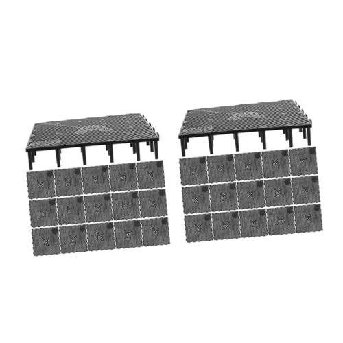 VICASKY 40 Stck. Teiliges PVC Filterplatten für Aquarium Bodenfilter Flexible Kombination Robuste Schwarze Trennwand mit Guter Wasserpermeabilität Einfache Installation für Fischbecken und VICASKY 40 Stck. Teiliges PVC Filterplatten für Aquarium Bodenfilter Flexible Kombination Robuste Schwarze Trennwand mit Guter Wasserpermeabilität Einfache Installation für Fischbecken und von VICASKY