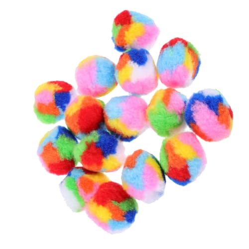 VICASKY 40 Stück Teiliges Katzenspielzeug Bunte Filzbälle für Drinnen Weiche Leichte Katzen Bälle Spiel und Aktivität für Kätzchen und Katzenliebhaber Langlebig und Interaktiv von VICASKY
