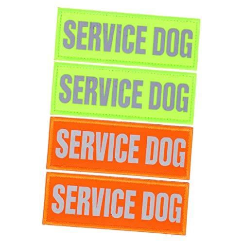 VICASKY 4Stücke Dog Patch Reflektierende Hundeaufnäher für Geschirre Selbstklebend Bequem und Atmungsaktiv für Mittlere und Große Fröhliche Dekoration VICASKY 4Stücke Dog Patch Reflektierende Hundeaufnäher für Geschirre Selbstklebend Bequem und Atmungsaktiv für Mittlere und Große Fröhliche Dekoration von VICASKY