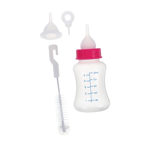 VICASKY 4Stücke Fütterungsflasche für Welpen Reinigungsbürste Sicher und Langlebig zu Befüllen Neugeborene Haustiere Zufällige von VICASKY