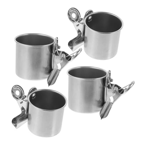 VICASKY 4Stücke Futter Und Wassernäpfe Für Kleine Vögel Nymphensittiche Sittiche Vielseitiger Futternapf Mit Klemme Für Papageienkäfig VICASKY 4Stücke Futter Und Wassernäpfe Für Kleine Vögel Nymphensittiche Sittiche Vielseitiger Futternapf Mit Klemme Für Papageienkäfig von VICASKY