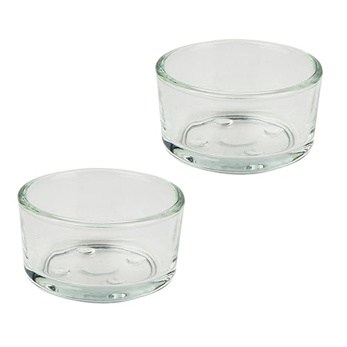 VICASKY 4stücke Glasnapf Für Tiernahrung Reptilienfutterspender Reptiliennapf Multifunktionaler Fütterer Für Echsen Schildkröte Glasschüssel Zum Aufbewahren Von Futter Und Wasser von VICASKY