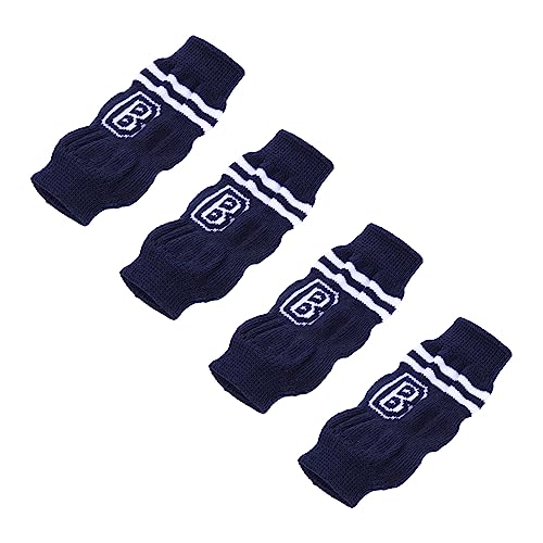 VICASKY 4Stücke Haustierkostüm Hundesocken Antirutsch Design für Kleinen Pfotenschutz mit Modischem Warm und Sicher Beinabdeckung für Drinnen von VICASKY