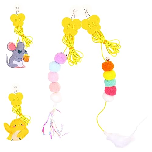 VICASKY 4Stücke Katzenspielzeug Teiliges Interaktives Necken Hänge für Katzen Selbstspiel Teaser für Indoor Katzen und Haustierunterhaltung VICASKY 4Stücke Katzenspielzeug Teiliges Interaktives Necken Hänge für Katzen Selbstspiel Teaser für Indoor Katzen und Haustierunterhaltung von VICASKY