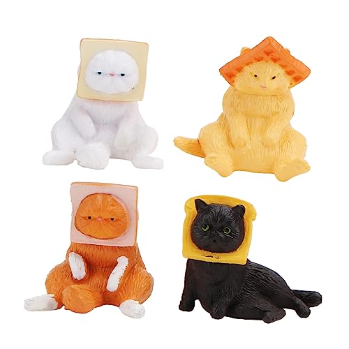 VICASKY 4Stücke Niedliches Katzen Aus Toast Design Für Katzen Fotorequisiten Für Katzenliebhaber Katzenspielzeug Dekorieren VICASKY 4Stücke Niedliches Katzen Aus Toast Design Für Katzen Fotorequisiten Für Katzenliebhaber Katzenspielzeug Dekorieren von VICASKY