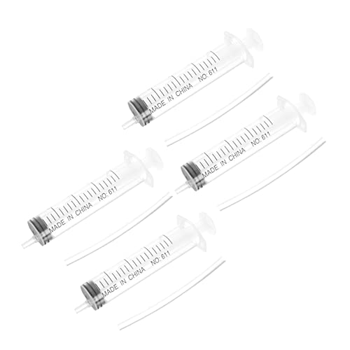 VICASKY 4Stücke Tauben Fütterungsspritze Medizinspritze für Haustiere Langlebiger Futterinjektor für Tauben zu Reinigen und Sterilizable für Heim und Tierbedarf von VICASKY