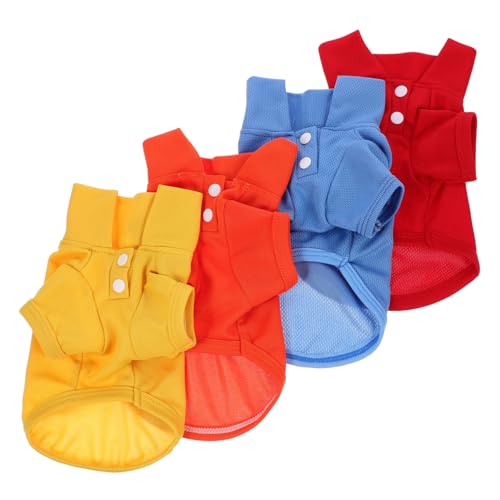 VICASKY 4Stücke Teiliges Hundesweatshirt Für Haustiere Atmungsaktive Hundekleidung Für Bequem von VICASKY