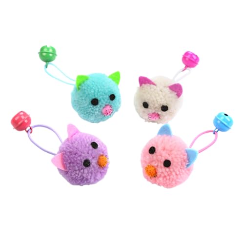 VICASKY 4Stücke Teiliges Katzen Spielzeugset mit Glocken Plüschmaus und Ball für Interaktiven Spielspaß für Kätzchen und Katzen Fördert Bewegung und Stärkt die Bindung VICASKY 4Stücke Teiliges Katzen Spielzeugset mit Glocken Plüschmaus und Ball für Interaktiven Spielspaß für Kätzchen und Katzen Fördert Bewegung und Stärkt die Bindung von VICASKY