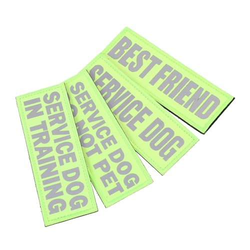 VICASKY 4Stücke Verschleißfeste Service Hunde Patches Tragbare und Reflektierende Hundezubehör Patches für Haustiere Kreative Dekoration für Hundekleidung für Besondere VICASKY 4Stücke Verschleißfeste Service Hunde Patches Tragbare und Reflektierende Hundezubehör Patches für Haustiere Kreative Dekoration für Hundekleidung für Besondere von VICASKY