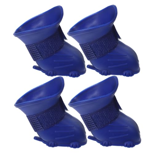 VICASKY 4Stücke wasserdichte Hundeschuhe rutschfeste Pfotenschuhe für Outdoor Leichtes Design Atmungsaktiv und Benutzerfreundlich für bei Nassem von VICASKY