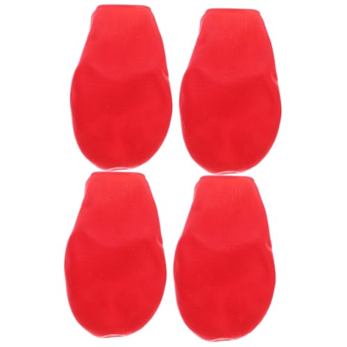 VICASKY 4Stücke wasserdichte Hundestiefel Mit Rutschfester Sohle Outdoor Haustierschuhe Für Katzen Rot Schutz Und Nässe von VICASKY